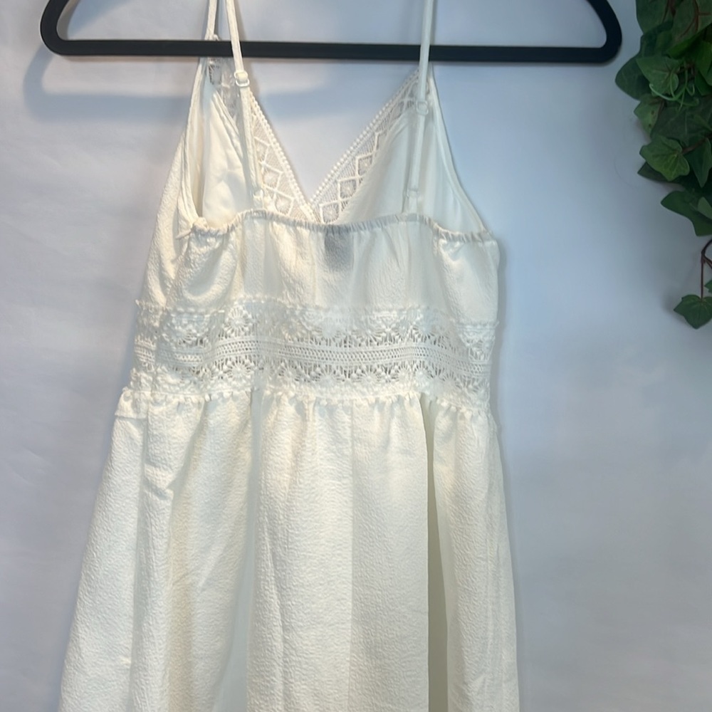 Shein White almost cream Embroidered Dress - Picture 6 of 9